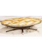 Oval Ceramic Coffee Table 70