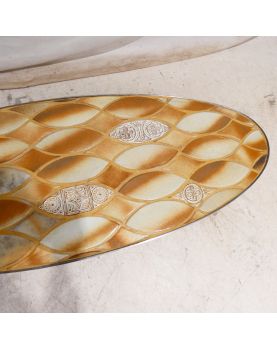 Table Basse Ovale 70 en Céramique