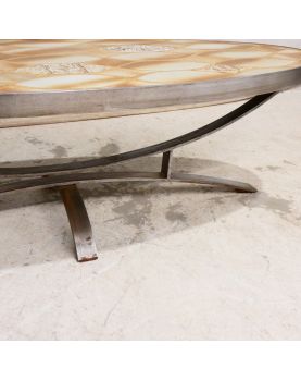 Table Basse Ovale 70 en Céramique