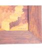 Inlaid Wooden Panel with Castle Decor R.STRAUB
