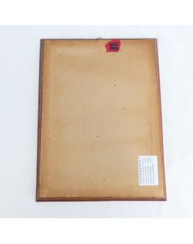 Panneau en Bois Marqueté Décor aux Cigognes