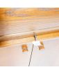 Meuble à Cylindre 2 Portes Style Scandinave avec Clé