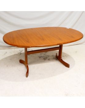GPLAN Table Ovale avec 1 Allonge Papillon