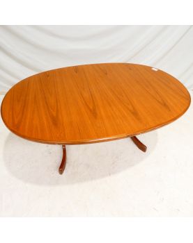 GPLAN Table Ovale avec 1 Allonge Papillon