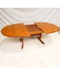 GPLAN Table Ovale avec 1 Allonge Papillon
