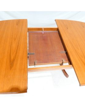 GPLAN Table Ovale avec 1 Allonge Papillon