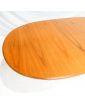 GPLAN Table Ovale avec 1 Allonge Papillon