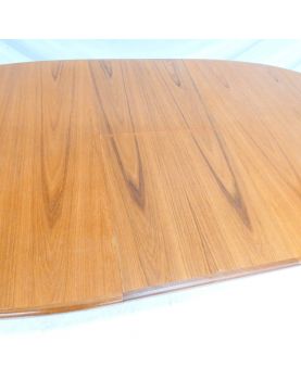 GPLAN Table Ovale avec 1 Allonge Papillon