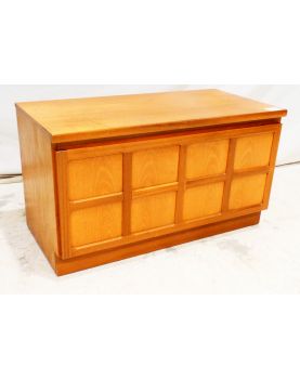 Meuble Bas TV 1 Abattant sur Roulettes Style Scandinave