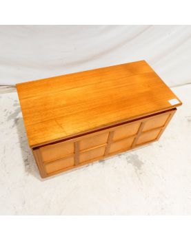 Meuble Bas TV 1 Abattant sur Roulettes Style Scandinave