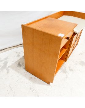 PARKER KNOLL Petit Meuble de Téléphone 1 Porte 1 Tiroir et 1 Niche