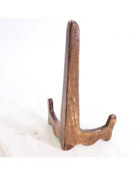 Plat Majolique avec Support en Bois