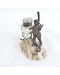 Small Spelter Inkwell with Marine Decor