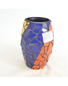 Vase avec Incrustation de Mosaïque