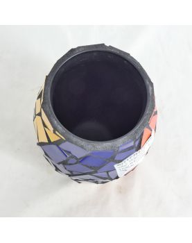 Vase avec Incrustation de Mosaïque