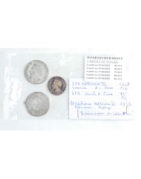 Lot de 3 Pièces de Monnaies Françaises
