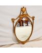 Oval Mirror with Molded and Openwork Gold Frame