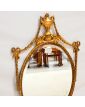 Oval Mirror with Molded and Openwork Gold Frame