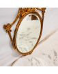 Oval Mirror with Molded and Openwork Gold Frame