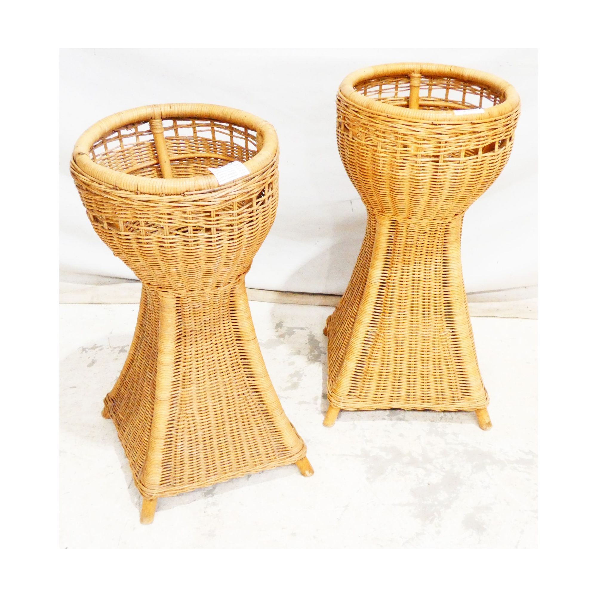 Pair of Wicker Planters Pair of Wicker Planters