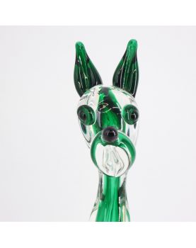 Chien en Verre Soufflé Attribué à MURANO