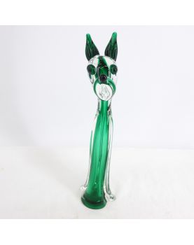 Blown Glass Dog Attributed to MURANO