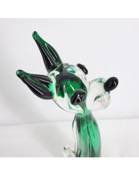 Blown Glass Dog Attributed to MURANO