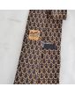 HERMES Horseshoe Decor Silk Tie
