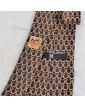HERMES Horseshoe Decor Silk Tie