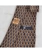 HERMES Horseshoe Decor Silk Tie