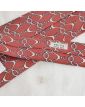 HERMES Brown Silk Tie