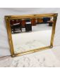 Grand Miroir Biseauté Rectangulaire Moderne Cadre Doré Mouluré