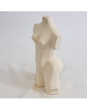 Petit Buste de Femme Nue en Faïence Signé Louise HEDERSTRÖM