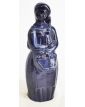 Stoneware Subject Blue Woman Signed Louis JOUBERT