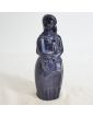 Stoneware Subject Blue Woman Signed Louis JOUBERT