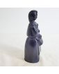 Sujet en Grès Femme Bleue Signé Louis JOUBERT