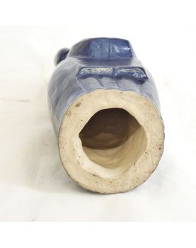 Stoneware Subject Blue Woman Signed Louis JOUBERT