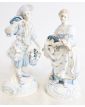 Couple en Porcelaine Polychrome