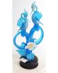 Large Subject Pair of Blue Birds in Blown Glass Attributed to Murano