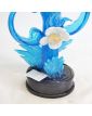 Large Subject Pair of Blue Birds in Blown Glass Attributed to Murano