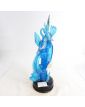 Large Subject Pair of Blue Birds in Blown Glass Attributed to Murano