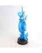 Large Subject Pair of Blue Birds in Blown Glass Attributed to Murano