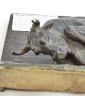 Bull in Arena Scene in Bronze Signed Paul Louis LOISEAU-ROUSSEAU