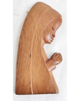 Profile of the Virgin in Carved Wood
