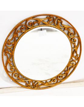 Miroir Rond Cadre Ajouré