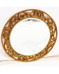 Round Mirror with Openwork Frame