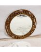 Round Mirror with Openwork Frame