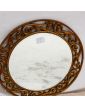 Round Mirror with Openwork Frame