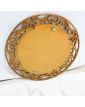 Round Mirror with Openwork Frame