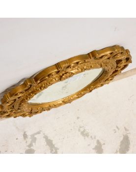 Miroir de Sorcière Bombé Cadre Mouluré et Ajouré